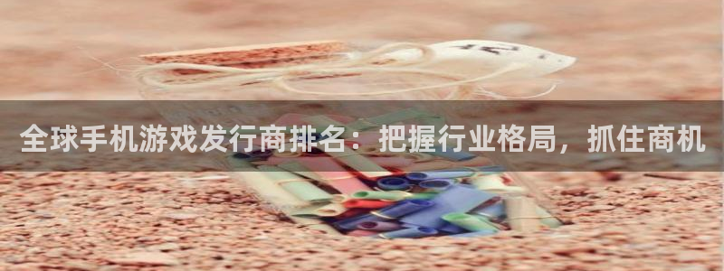 天辰测速登陆地址：全球手机游戏发行商排名：把握行业格局，抓住商机