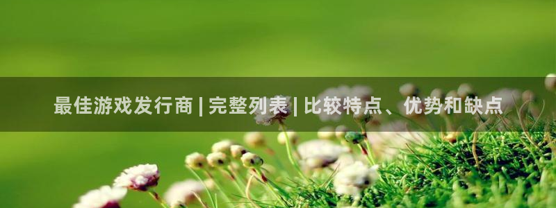 天辰平台用户登录不了怎么回事：最佳游戏发行商 | 完整列表 | 比较特点、优势和缺点