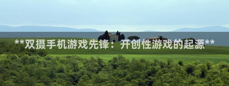 天辰平台会员多少钱一个：**双摄手机游戏先锋：开创性游戏的起源**