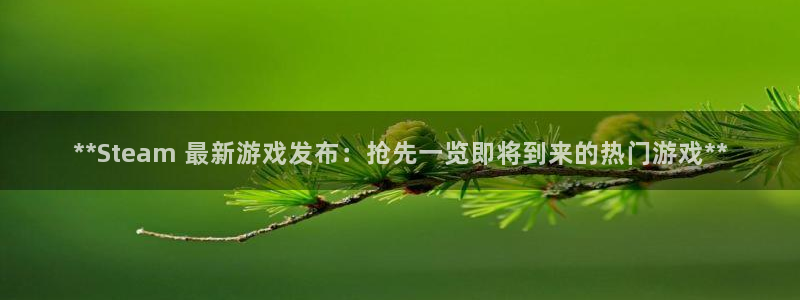 天辰娱乐平台是黑网吗还是白网：**Steam 最新游戏发布：抢先一览即将到来的热门游戏**